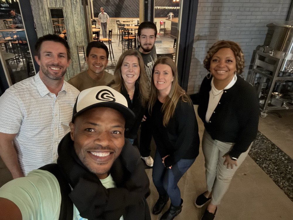 Chad with community members